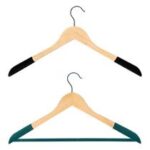 CINTRES EN BOIS - VELOURS EN LOT DE 2 - HANG'UP – Image 2