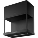 HOTTE MURALE PARTITION 60 CM 620 M³/H NOIR MAT - ROBLIN – Image 2