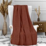 PLAID 120 X 160 BRIQUE - COCOONING – Image 2