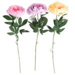 PIVOINE ARTIFICIELLE TIGE 77CM - COLORIS ASSORTIS – Image 2