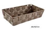 CORBEILLE SANGLE - 28 X 16 X 7 CM - TAUPE – Image 2