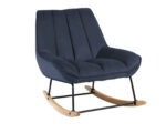 FAUTEUIL ROCKING CHAIR - - BLEU – Image 4