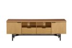 MEUVLE TV 2 PORTES + 2 TIROIRS + 2 N ICHES - INDUSTRIEL – Image 3