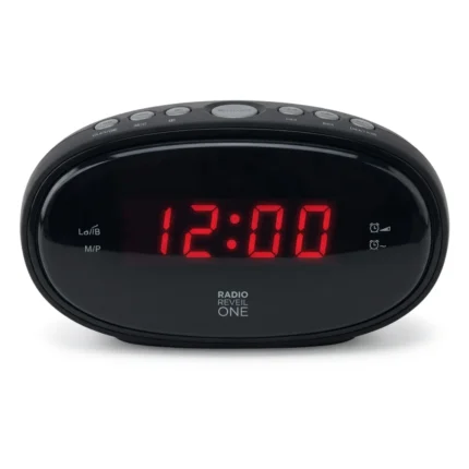 RADIO RÉVEIL PLL LED INTENSITÉ RÉGLABLE - NOIR - NEW ONE