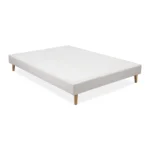 SOMMIER 140 X 190 CM AVEC PIEDS - BEIGE