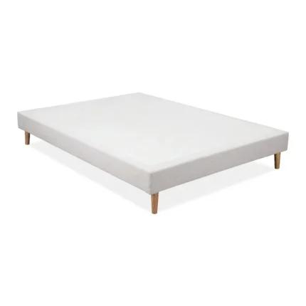 SOMMIER 140 X 190 CM AVEC PIEDS - BEIGE