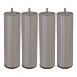 JEU DE 4 PIEDS CYLINDRIQUES H20 D6 - ACIER