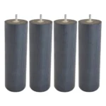 JEU DE 4 PIEDS CYLINDRIQUES H25 D8 - ANTHRACITE