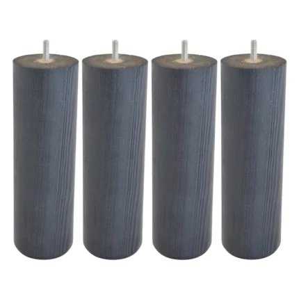 JEU DE 4 PIEDS CYLINDRIQUES H25 D8 - ANTHRACITE
