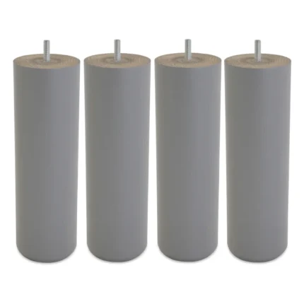 JEU DE 4 PIEDS CYLINDRIQUES H25 D8 - CHÊNE MAT