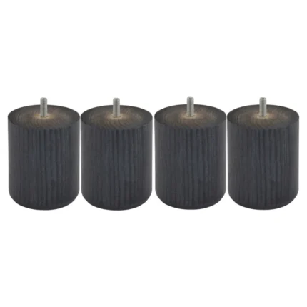 JEU DE 4 PIEDS CYLINDRIQUES H10 D8 - ANTHRACITE