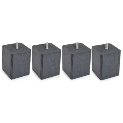 JEU DE 4 PIEDS CARRÉS H10 S8 - ANTHRACITE