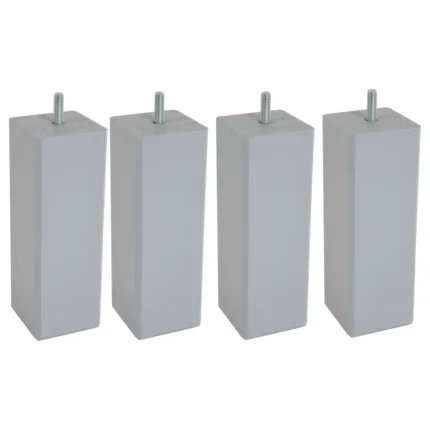 JEU DE 4 PIEDS CARRÉS H17 S5.8 - GRIS