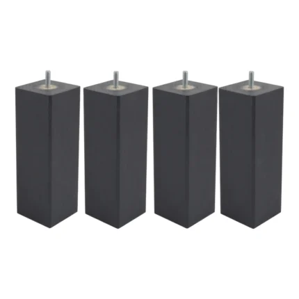 JEU DE 4 PIEDS CARRÉS H25 S8 - ANTHRACITE