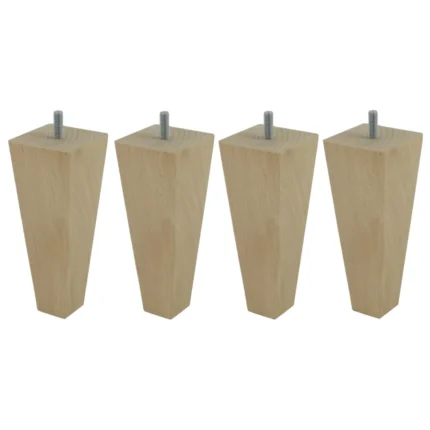JEU DE 4 PIEDS PYRAMIDAUX H17 S5.8 - NATUREL