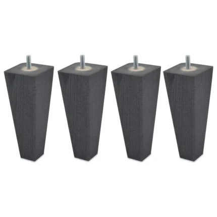 JEU DE 4 PIEDS PYRAMIDAUX H17 S5.8 - ANTHRACITE