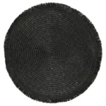 SET DE TABLE ROND 38 CM - NOIR