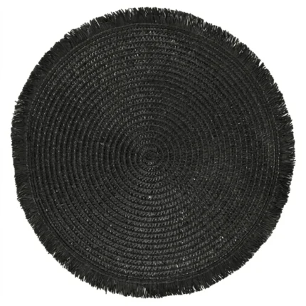 SET DE TABLE ROND 38 CM - NOIR