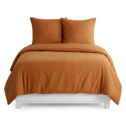 PARURE HOUSSE DE COUETTE 240 X 220 CM - CARAMEL