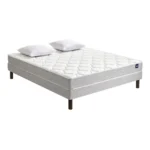 MATELAS RESSORTS 160 X 200 CM + SOMMIER + 2 OREILLERS RUNNER PACK - BULTEX ( SANS PIEDS )