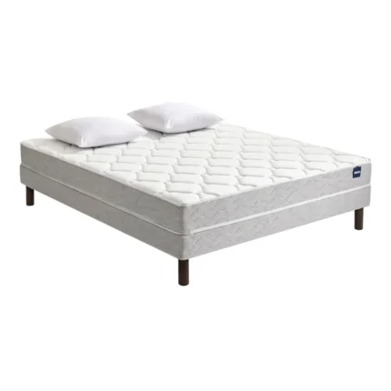 MATELAS RESSORTS 160 X 200 CM + SOMMIER + 2 OREILLERS RUNNER PACK - BULTEX ( SANS PIEDS )