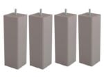 JEU DE 4 PIEDS CARRÉS H20 S6.8 - TAUPE – Image 2