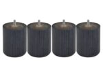JEU DE 4 PIEDS CYLINDRIQUES H10 D8 - ANTHRACITE – Image 2