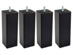 JEU DE 4 PIEDS CARRÉS H17 S5.8 - NOIR – Image 2