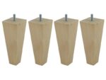 JEU DE 4 PIEDS PYRAMIDAUX H17 S5.8 - NATUREL – Image 2