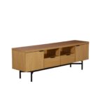 MEUVLE TV 2 PORTES + 2 TIROIRS + 2 N ICHES - INDUSTRIEL – Image 2