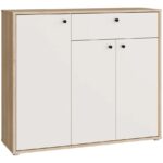 COMMODE 3 PORTES & 1 TIROIR - CHENE MAUVELLA & SABLE KENDRAY – Image 2