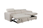 CANAPÉ D'ANGLE RÉVERSIBLE & CONVERTIBLE EN TISSU - BEIGE – Image 3