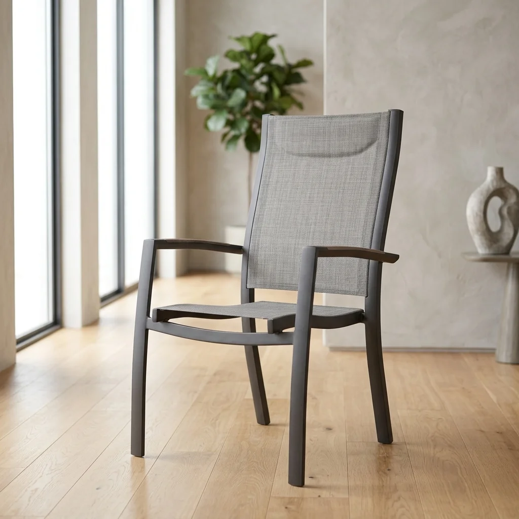 AI Generated Product Image FAUTEUIL EMPILABLE - GRIS – Image 1