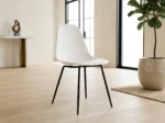 CHAISE PLASTIQUE GUSTAVE  - BLANCHE