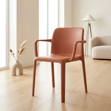 CHAISE PLASTIQUE - ROUGE