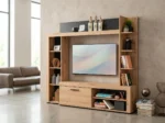 MEUBLE TV  LIVING  - CHÊNE ET GRIS