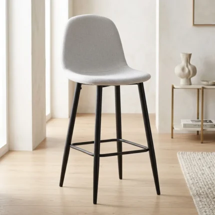 TABOURET DE BAR - BEIGE