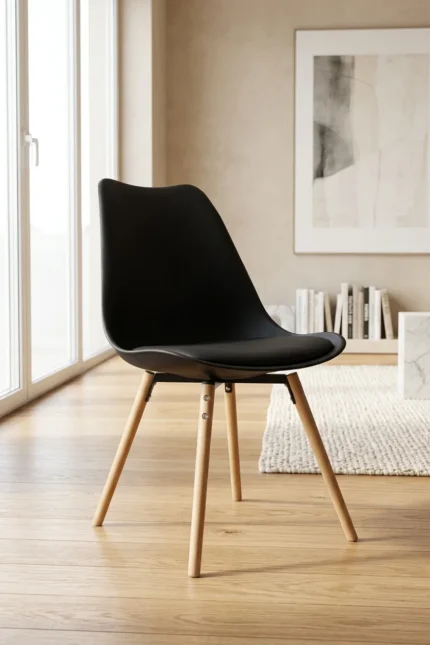 CHAISE EN POLYPROPYLÈNE - NOIR