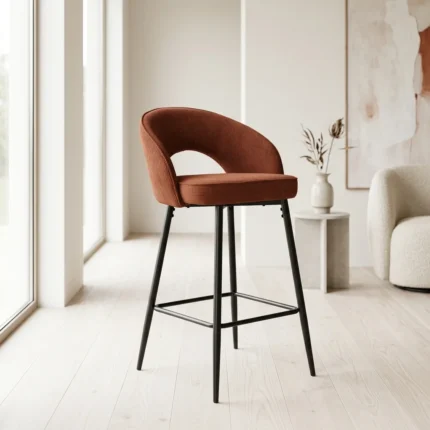 TABOURET DE BAR - TERRACOTTA