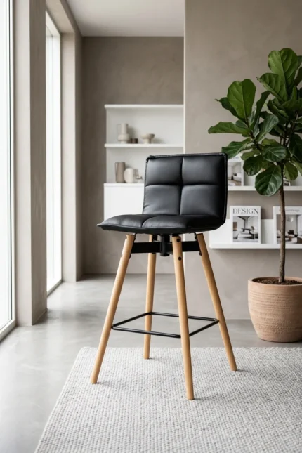TABOURET DE BAR - NOIR
