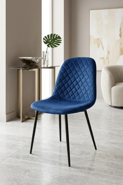 CHAISE EN VELOURS - TERRACOTTA