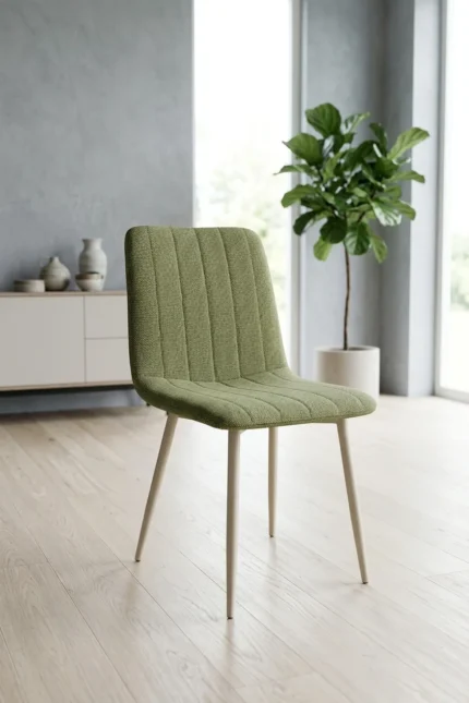 CHAISE EN TISSU - VERT