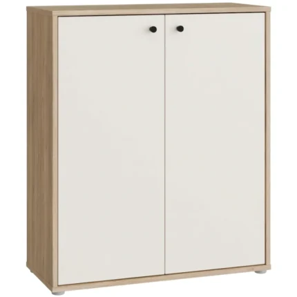 COMMODE 2 PORTES - CHENE MAUVELLA & SABLE