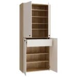 MEUBLE A CHAUSSURE 4 PORTES + 1 TIROIR - CHENE MAUVELLA & SABLE
