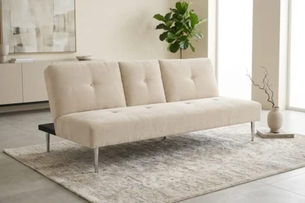 BANQUETTE CLIC-CLAC EN TISSU - BEIGE