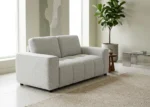 CANAPÉ 2 PLACES EN TISSU - BEIGE