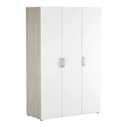 ARMOIRE 3 PORTES - CHENE ET BLANC