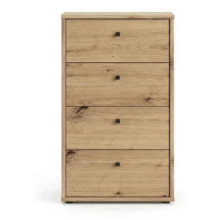 CHIFFONNIER 4 TIROIRS - CHENE ARTISAN