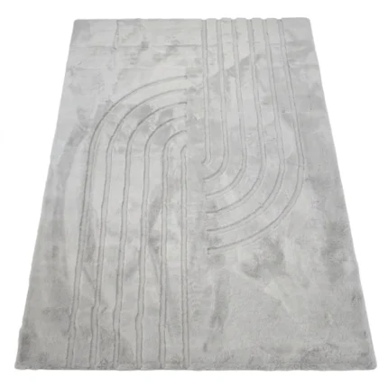 TAPIS 160X230 CM EN POLYPROPYLÈNE - GRIS