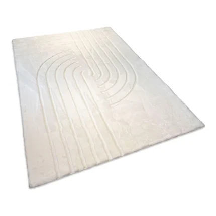 TAPIS 160X230 CM EN POLYPROPYLÈNE - BLANC